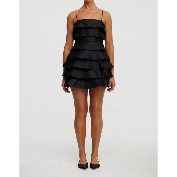 NEW ACLER balderstone mini dress in black